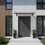 Auvent de porte 100x80 cm en polycarbonate 3