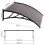 Auvent de porte 100x80 cm en polycarbonate 9