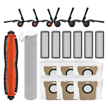 Compatible with Mijia Robot Vacuum 6/ PV32CN Robot Vacuum Cleaner Part Main Roller Brush Filter Roller Mop Cloth Accessories