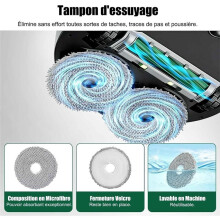 Accessory Kit for Combo 505 / 405 Robot Vacuum: Main Brush, Cleaning Pads,Vacuum Bags,Side Brushes,Filters