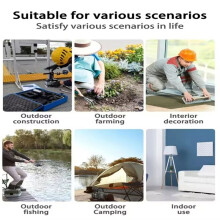 Portable Metal Fan Strong Wind Fan Camping Fan Outdoor Fishing Wireless Desktop for 21V BatteryPin