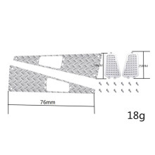 40X for MN D90 D99S MN99S 1/12 RC Car Upgrade Parts Metal Anti-Skid Plate Intake Grille Accessories