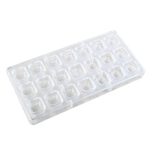 2 Pcs 3D Chocolate Mold Homemade Square Chocolate Diy Pastry Tools Polycarbonate Chocolate Moulds 21 Grid + 28 Grid