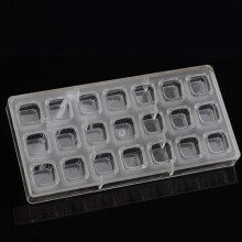 3D Chocolate Mold Homemade Square & 24 Holes Semi Sphere Chocolate Mould Polycarbonate Chocolate Bar Mold Half