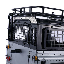 1 Set for RC Car Parts Rear Window Mesh Protective Net & 1 Set for RC Car Window Sun Visor Wind Rain Shield
