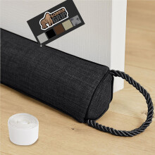 Gorilla Grip Heavy Duty Door Draft Stopper 36"""" Blocks Hot Cold Air Wind Noise for Gaps Up to 3 Under Doors All Season Bottom Drafter Blocker Ea
