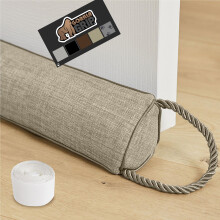 Gorilla Grip Heavy Duty Door Draft Stopper 36"""" Blocks Hot Cold Air Wind Noise for Gaps Up to 3 Under Doors All Season Bottom Drafter Blocker Ea
