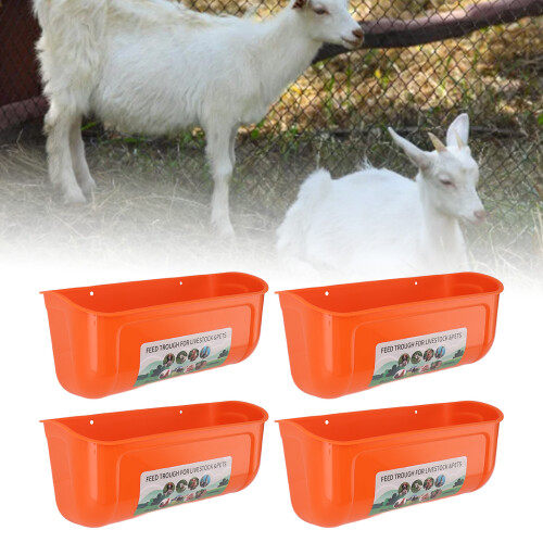 Großer Futterbehälter für Tiere 4er Set mit Clips