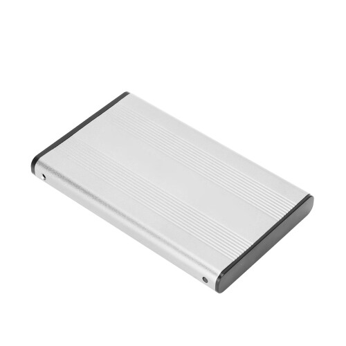 IDE 2,5 Zoll USB 2.0 Festplattengehäuse Alu Silber