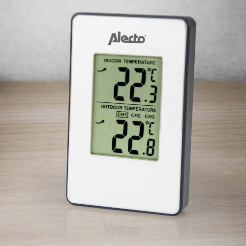 Draadloos weerstation met binnen-/buitentemperatuursensor