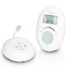 Eco DECT babyfoon, wit/blauw, kristalhelder geluid