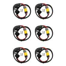 6X Electric Bicycle Battery Power Cable Lithium Battery Controller Fuse Waterproof 14AWG Discharge Wire XT60