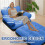 Inflatable Pull Out Couch with Headboard, Flocked Surface Air Sofa Bed, Folding Portable Inflatable Chair 4