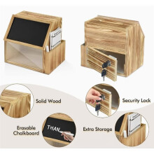 Suggestion Box and Piggy Bank, Acrylic Voting Box for Bars and Hotel Restaurants, Postcard Suggestion Box, Tip Box