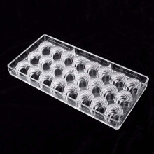 2x 3D Chocolate Mold Homemade Square/Shell Shape Chocolate Diy Pastry Tools Polycarbonate Chocolate Moulds