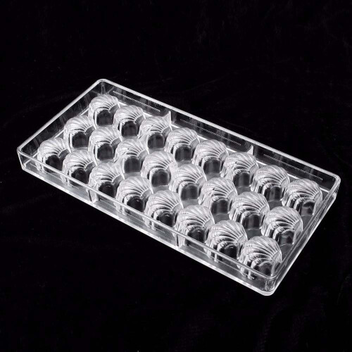 2x 3D Chocolate Mold Homemade Square/Shell Shape Chocolate Diy Pastry Tools Polycarbonate Chocolate Moulds