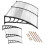 Canopy over the door, 200x100 cm, double polycarbonate cover 2