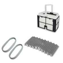 Robotic Cleaner Accessories Kit for E10 & CC, Roller Brush, Tire Belt & Filter Basket
