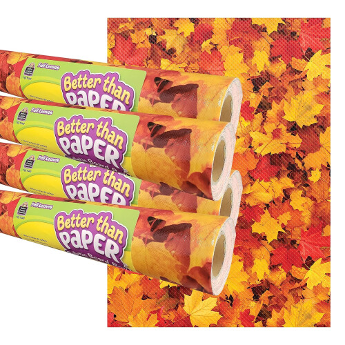 FALL LEAVS BETTR PAPR BULTN RL 4/PK