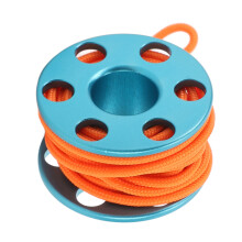 Leuchtende Fingerrolle Tauchsport Blau