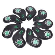 Golf Eisenhauben 9er Set Schwarz PU