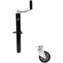 5 000 lbs top Wind A-Frame Trailer Jack w/ 6"""" Caster Wheel