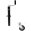 5 000 lbs top Wind A-Frame Trailer Jack w/ 6"""" Caster Wheel 1