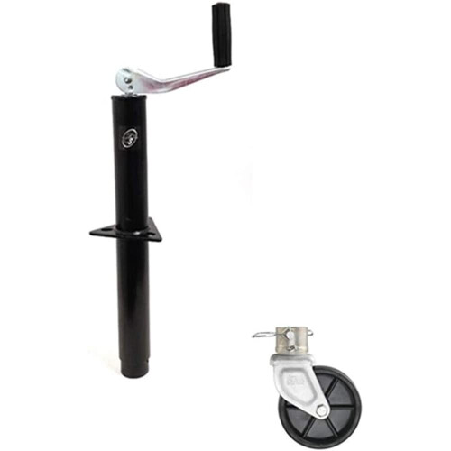 5 000 lbs top Wind A-Frame Trailer Jack w/ 6"""" Caster Wheel