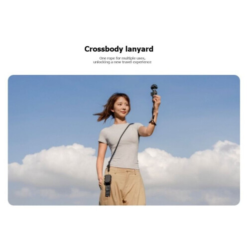 For   Ultra Adjustable Crossbody Camera Strap Quick Release Vlog Shoulder Neck Strap for Action Camera Black 2