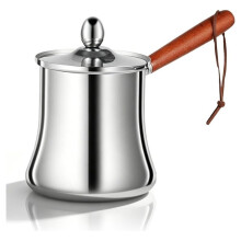 Cafetière Turque et Cafetière Moka, 720 Ml, Cafetière Turque en Acier Inoxydable, Cafetière Arabe, Pot à Lait, Cafetière Grecque