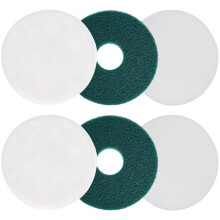 12" Commercial Cleaning Orbiter Pad +Microfiber Carpet Bonnet+Floor Buffer Pad for Oreck 550MC Orbiter Floor Machine