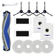 14pcs Replacement for T30 PRO OMNI / T30S PRO/ M12 Pro+ Vacuum Robot Main Side Brush Filter Dust Bag Parts