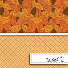 Scrapbook-Papier Herbstmotiv 12, Satin, 200 g/m²