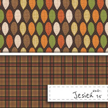Scrapbookingpapier Herbstmotiv 15, Satin 200 g/m²