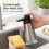 Dish Soap Dispenser for Kitchen,Stainless Steel Hand Soap Dispenser with Adjustable Output,Refillable Soap Pump 3