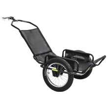 Remolque de Carga para Bicicleta-Duoku-Modelo Plegable, Capacidad de Carga Hasta 145 kg, Diseñado con un Marco Sólido de Acero al Carbono