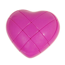 Hawkister Kid Yj 3X3 Red Love Heart Shaped Twist Magic Cube Puzzle Toy Pink