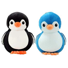 Hug 'N' Feel Soft Toys - Penguin Soft Toy Combo | 18Cm Black & Blue Plush Toy Set For Kids Boys Girls | Ultra Soft Huggable Stuffed Animals | Birt