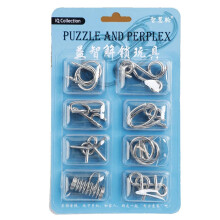 Oango Brain Teasers Metal Wire Puzzle Toys For Kids & Adults | Iq Puzzle Disentanglement Unlock Interlock Toys | Party Favors Prizes & Gifts | Durab