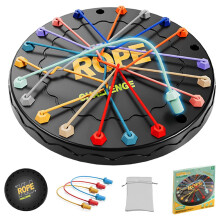 Kidology Rope Untangling Puzzle Game Twisted Rope Puzzle For Kids & Adults Family Travel Party Games With Multi-Level Challenges Educational Strateg
