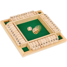 Shinetoy Shut The Box Shut The Box Game Wooden Board Game With 2 Dice Classic Game Folding Board Dice Maths Games For Children And Adults 4 Player