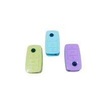 LITTLEMORE Car Key Shape Eraser Set of 3 - Fun Stationery for School & Office - Random Colours - Novelty Erasers for Kids & Adults