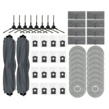 50 Pezzi per L10s Pro Ultra Heat RLL82CE, X30 Ultra, S10 Pro Ultra Spazzola Laterale Principale Filtro Panno per Mocio Sacchetto Della Polvere