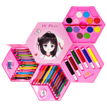 Parteet Colors Box Color Pencil Crayons Water Color Sketch Pens Set Of 46 Pieces (Color & Design For Kids)(Pack Of 1)