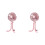 2X Octopusventilator, Desktop-Campingventilator, USB Oplaadbare Statiefventilator, met Lichtventilator Roze 2
