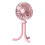 2X Octopusventilator, Desktop-Campingventilator, USB Oplaadbare Statiefventilator, met Lichtventilator Roze 3