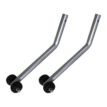 2PCS Wheelchair Anti Tippers Anti Roll Back with Footwheel for Electric Wheelchairs, Transport Chairs, Bariatric