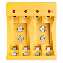 Cargador de Baterías N420 AA AAA 9V Ni-MH Ni-Cd Cargador Inteligente USB Tipo-C Indicador LED para Baterías Recargables