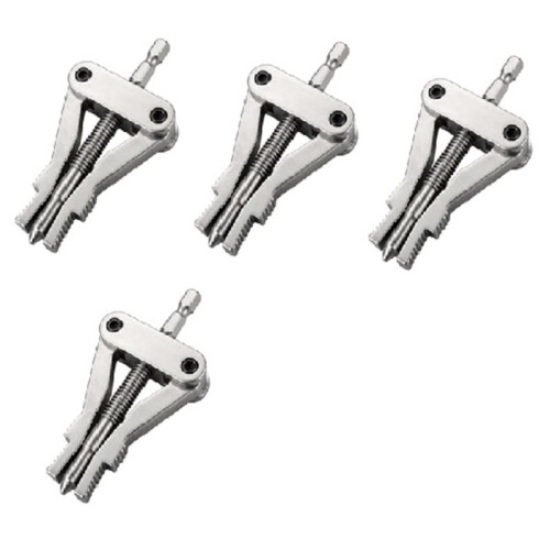 4Pcs Broken Pipe Thread Extractor Tool, Drill-Powered Damaged Pipe Remover for Easy Extraction of Broken Fittings