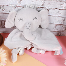 Kuscheltuch Elefant grau für Babys